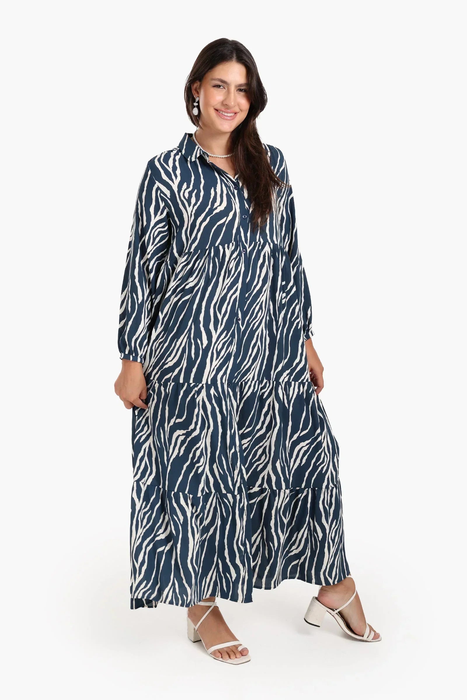 Clue - Zebra Print Tencel Dress 2