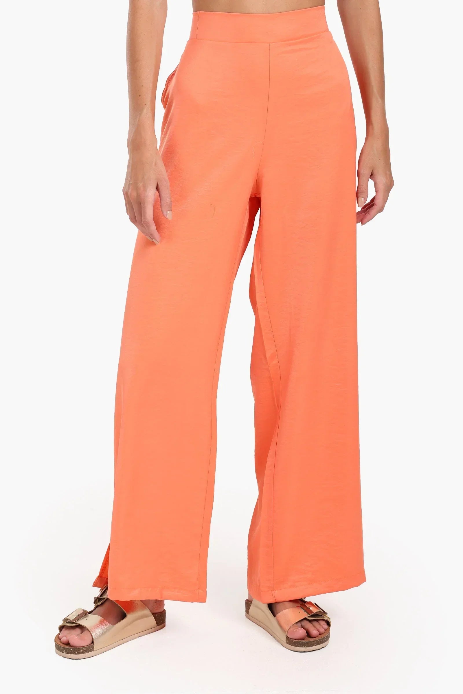 Clue - High Waist Wide-Leg Pants 1