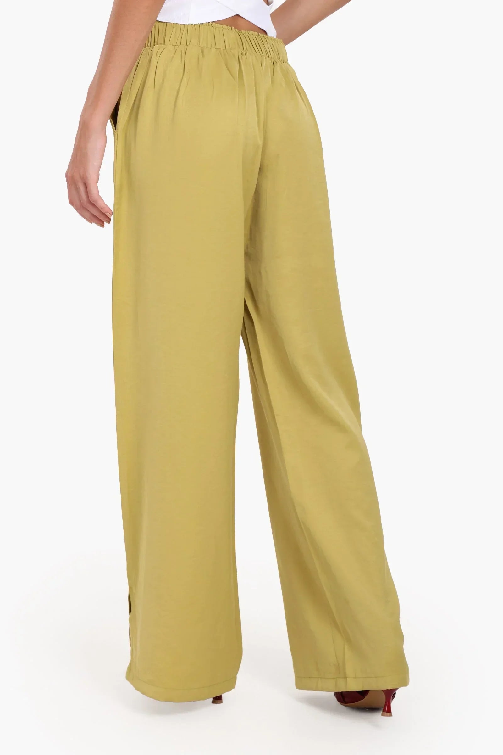 Clue - High Waist Wide-Leg Pants 18