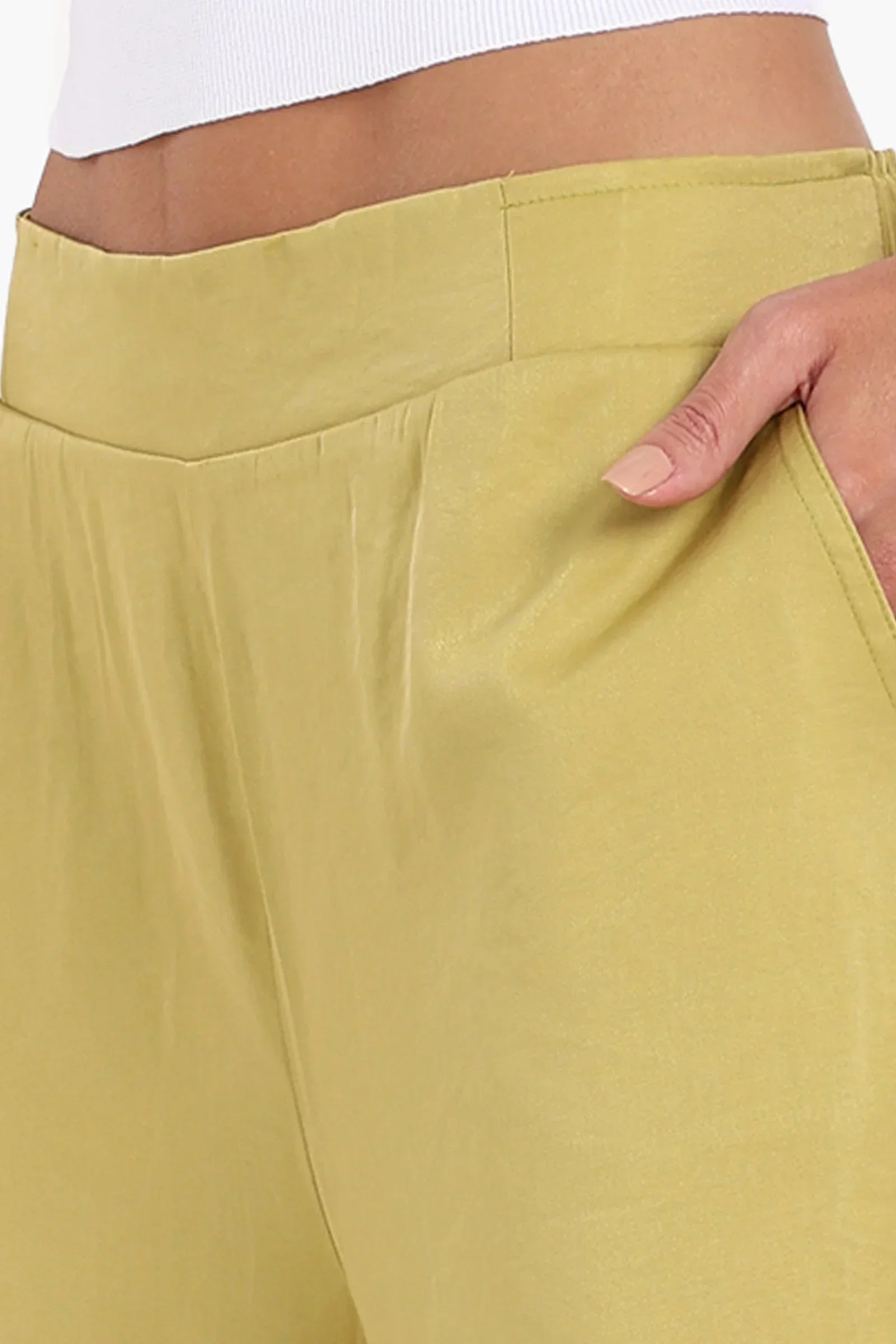 Clue - High Waist Wide-Leg Pants 19