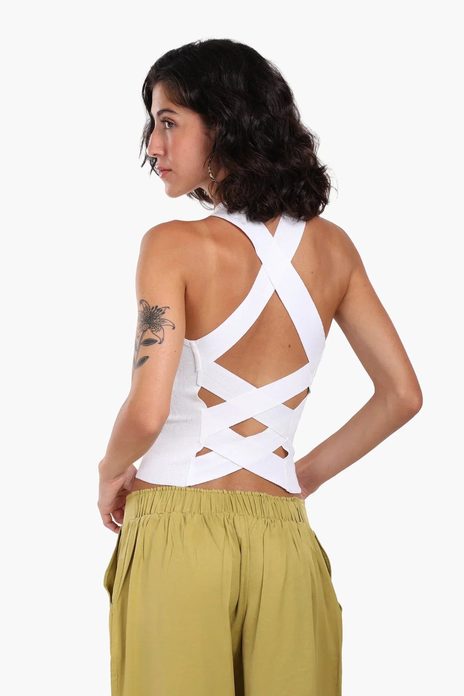 Clue - Crisscross Back Crop Top 3