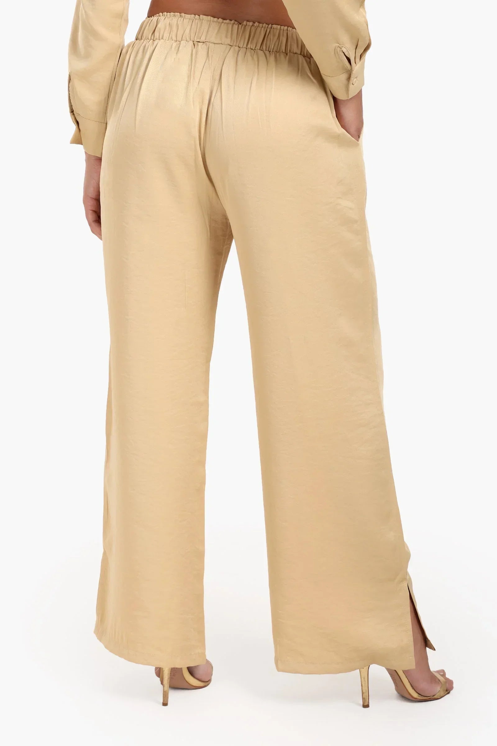 Clue - High Waist Wide-Leg Pants 7