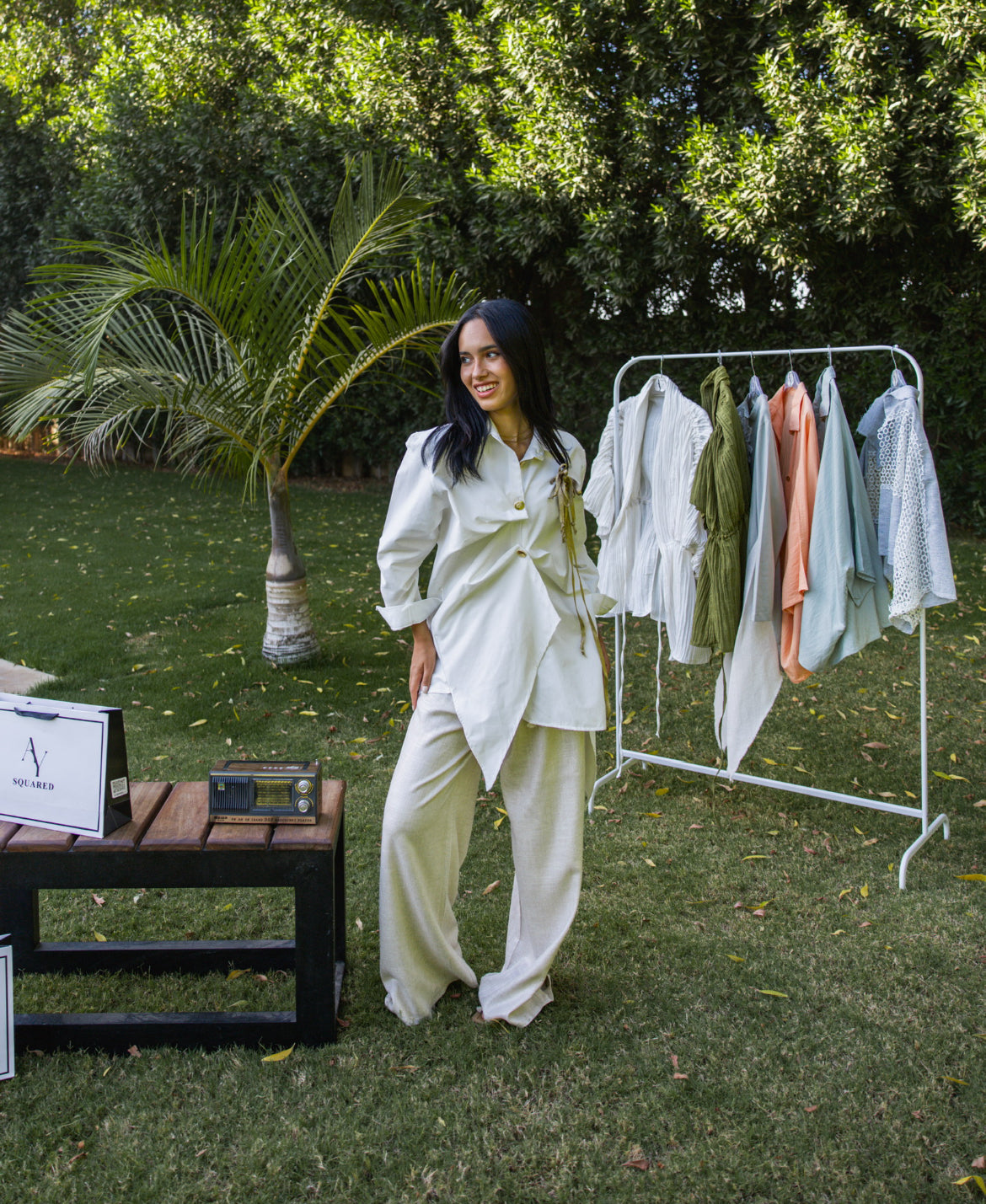 A_Squared_Y - Golden Bow Poplin Shirt 1