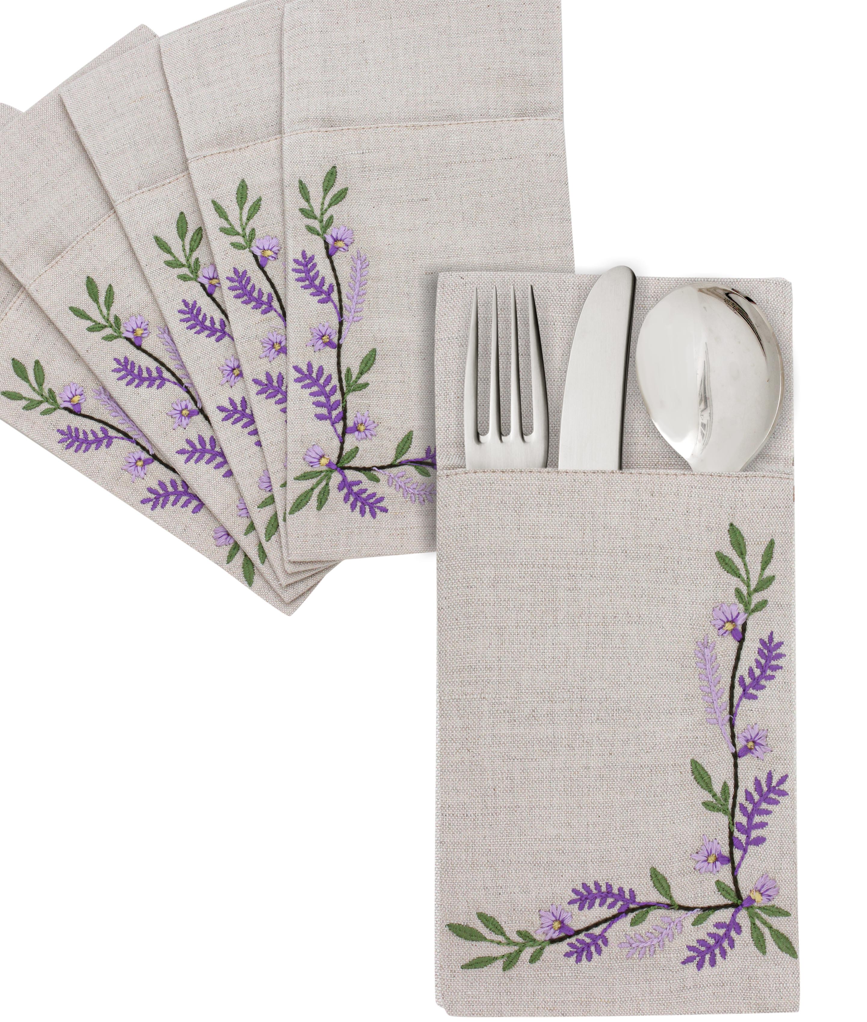 Lavender Bloom Cutlery Holder Set - Ticas 1
