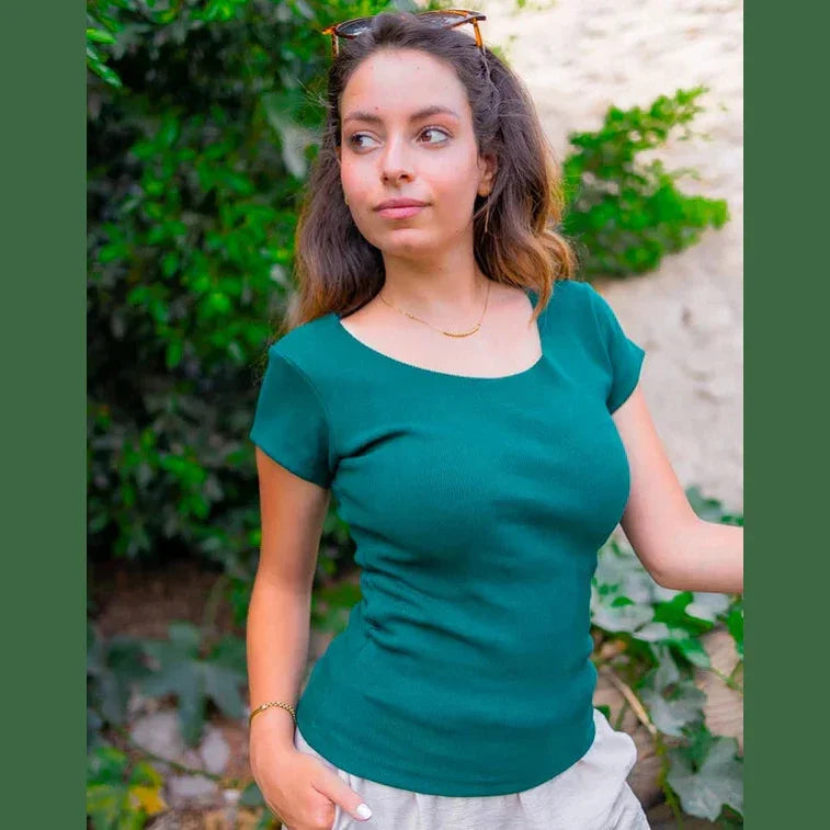 Kanza - Short Sleeves Basic Top 2