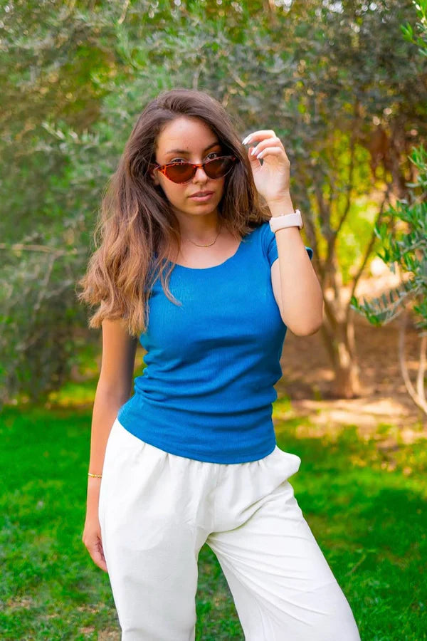 Kanza - Short Sleeves Basic Top 1