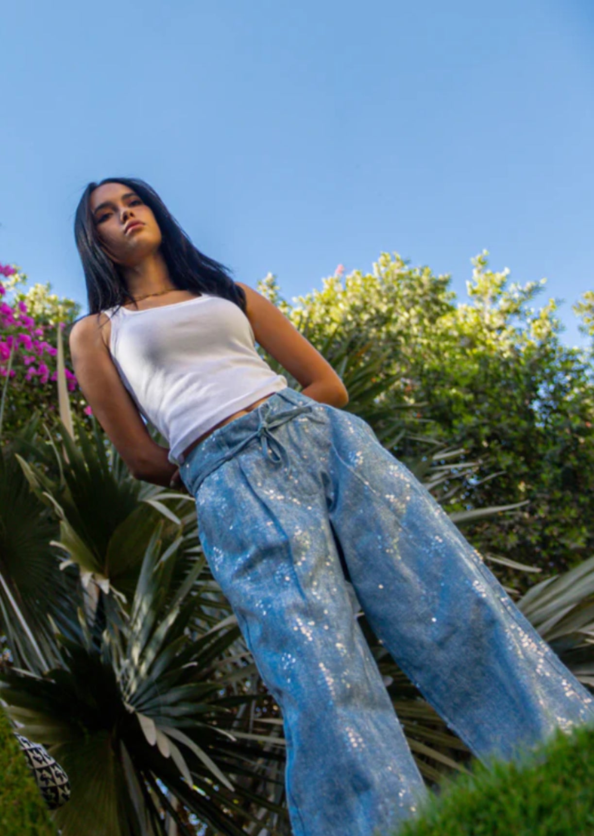 A_Squared_Y - Sequin Effect Jeans 2