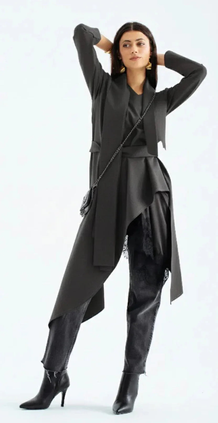 A_Squared_Y - Long grey top 2