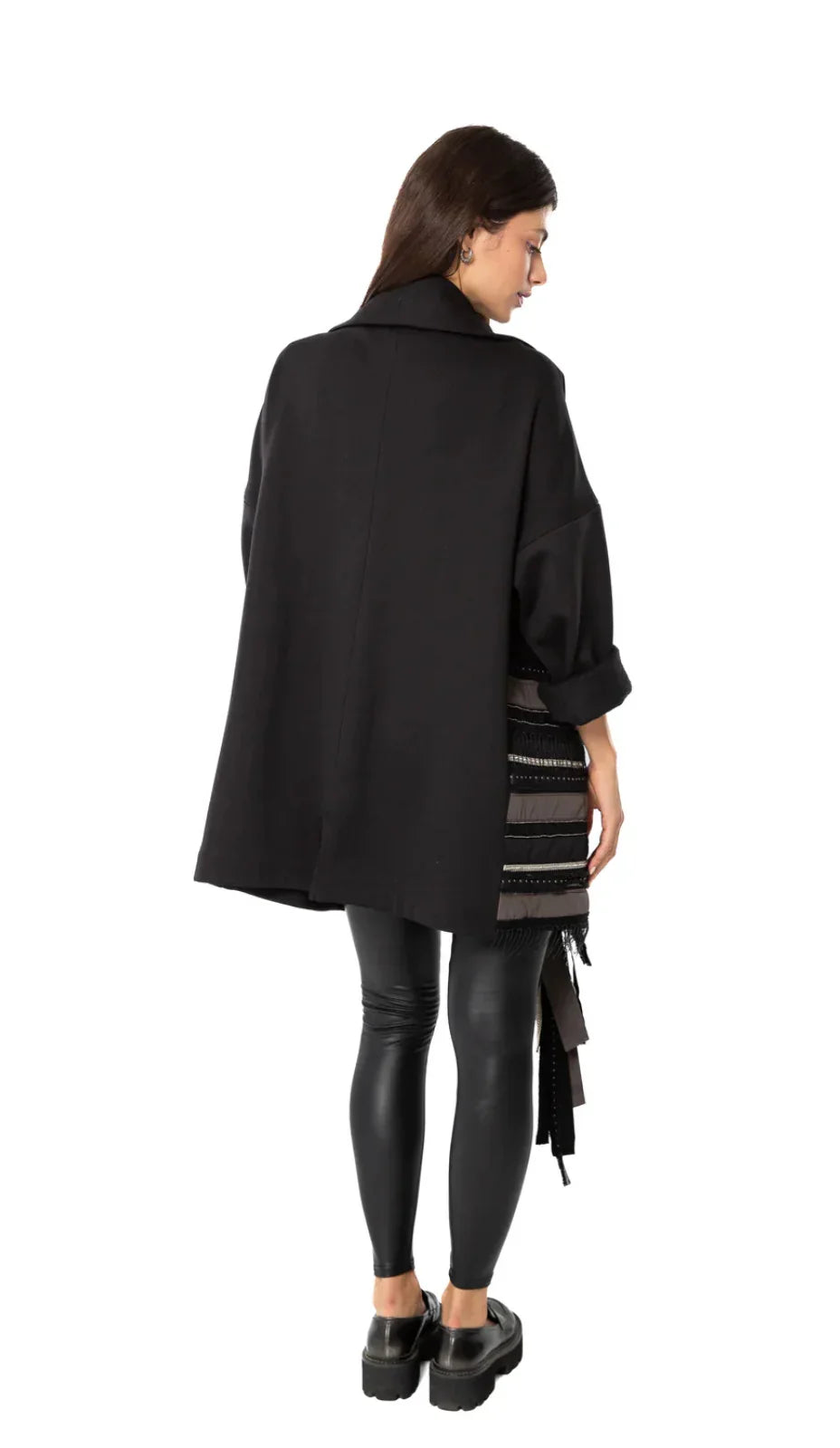 A_Squared_Y - Long oversized black jacket 5