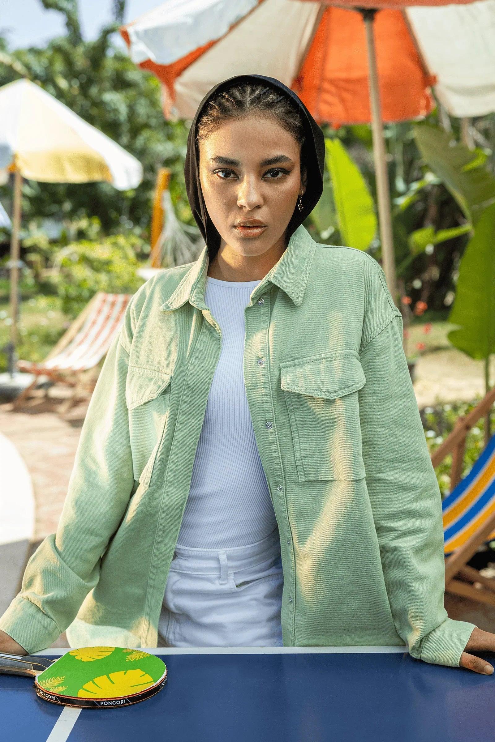 Clue - Relaxed Fit Cotton Shirt 1