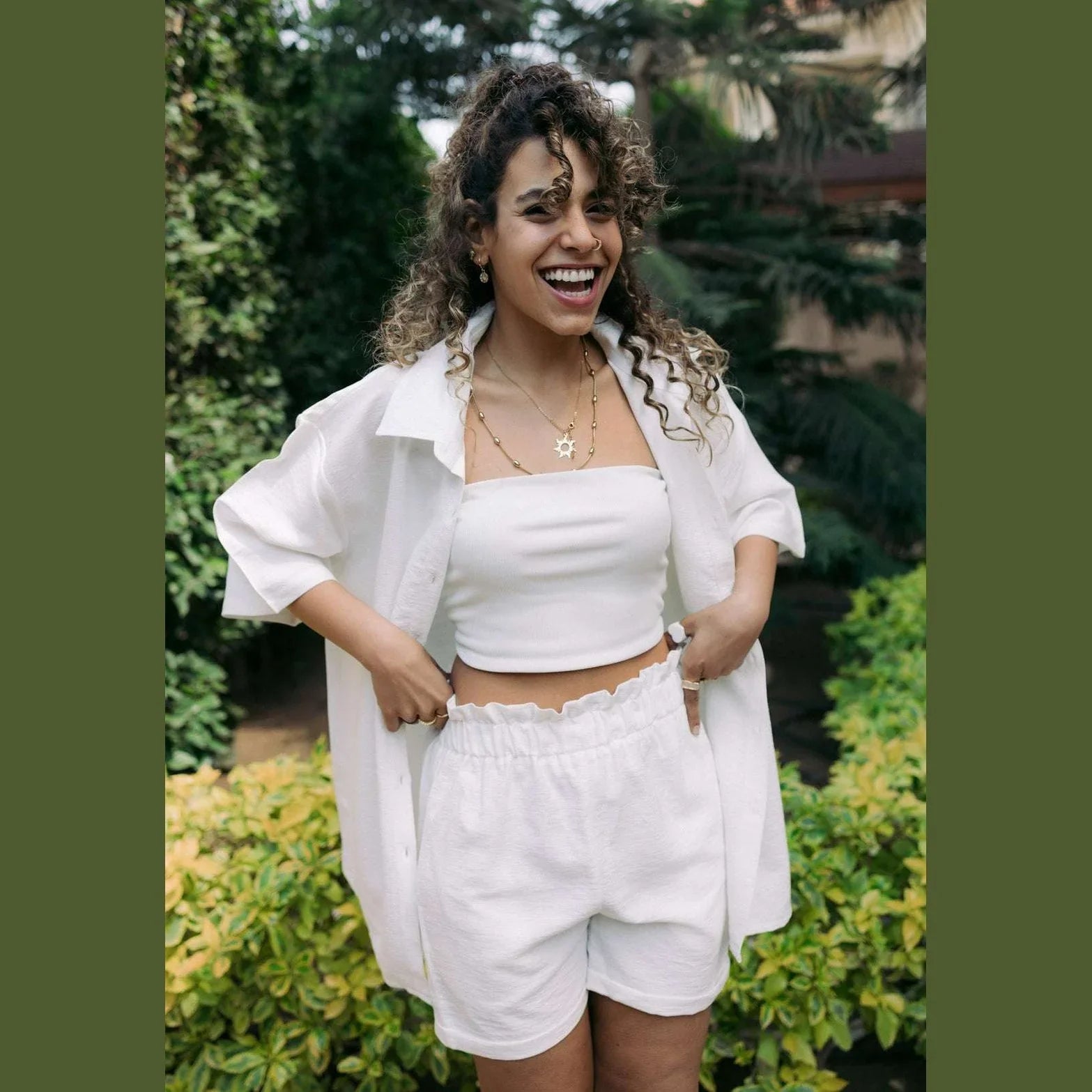 Kanza - Sleek Linen Shorts 3