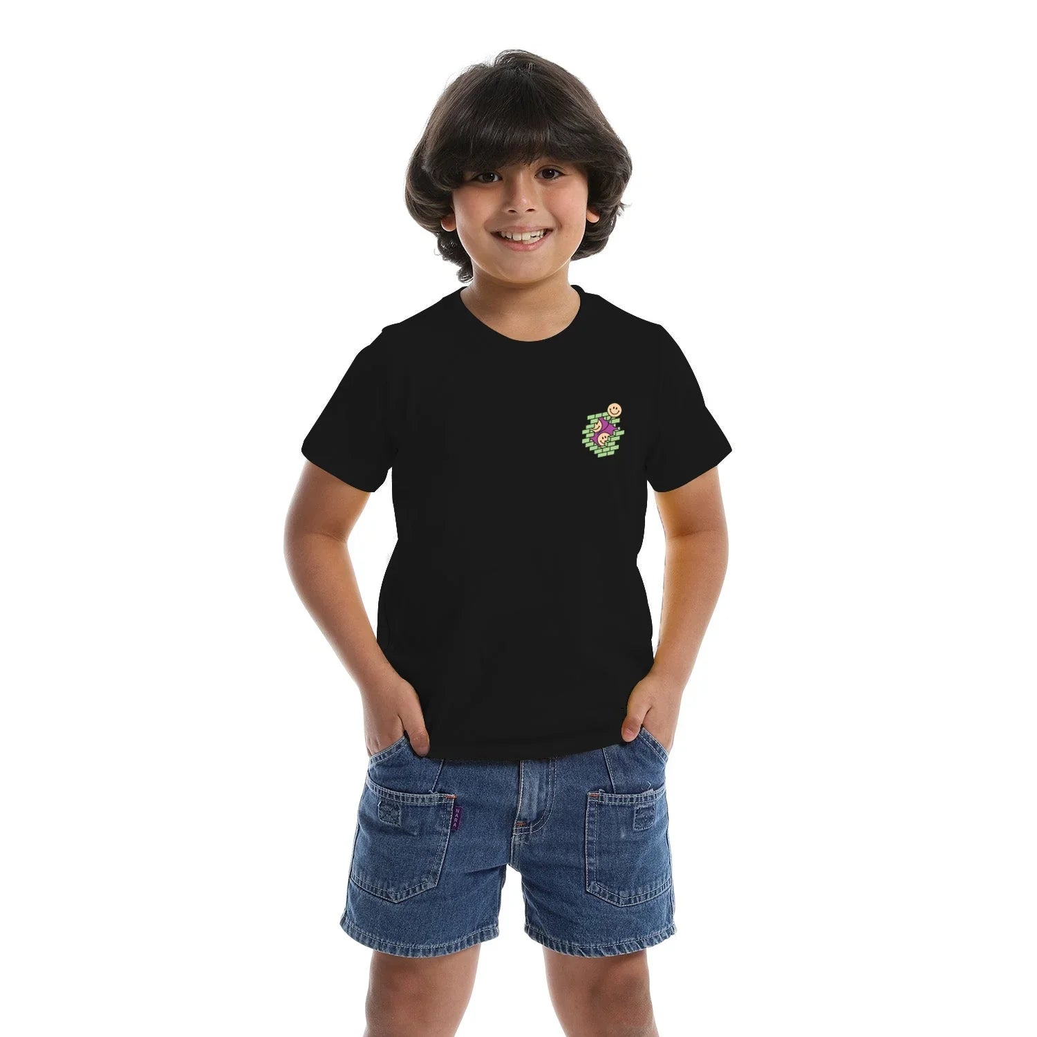 NAS Trends - Smile Kids SS T-Shirt - Black 2