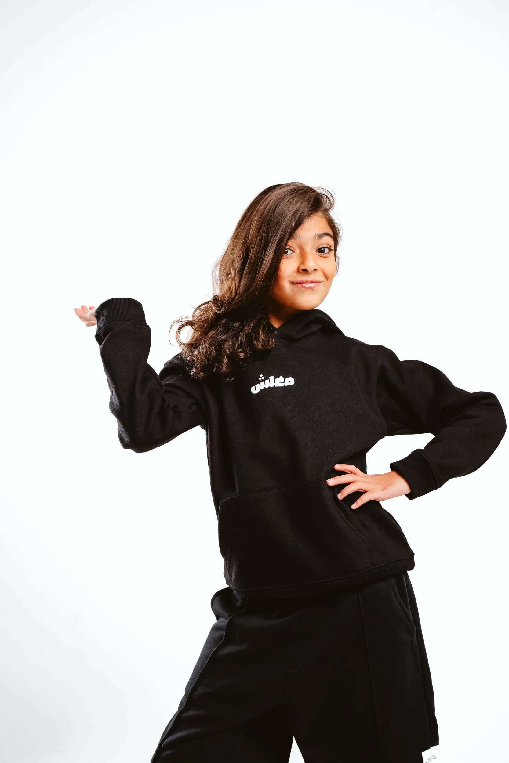 NAS Trends - Ma3lesh Kids Hoodie - Black 4