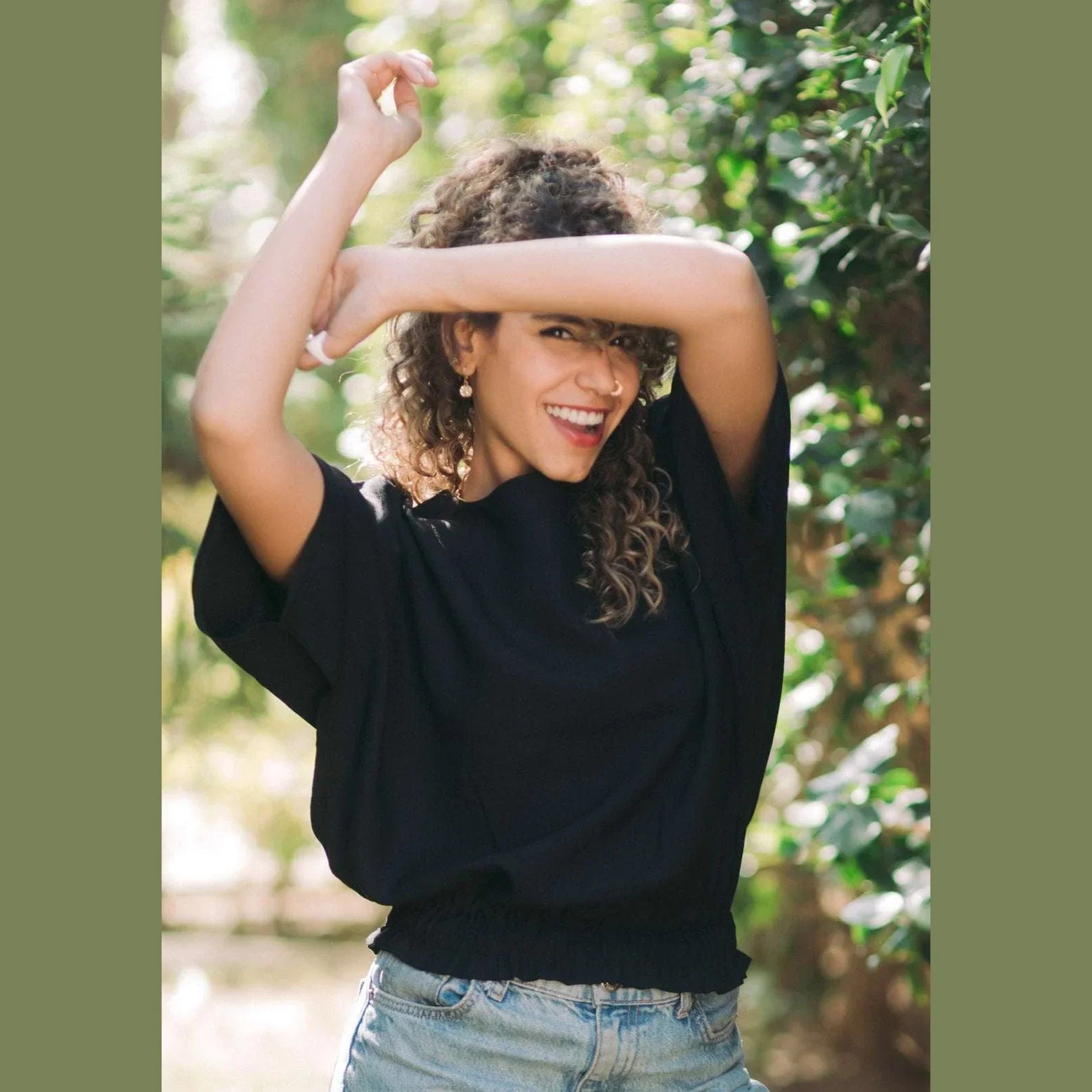 Kanza - Butterfly-Inspired Linen Top 5