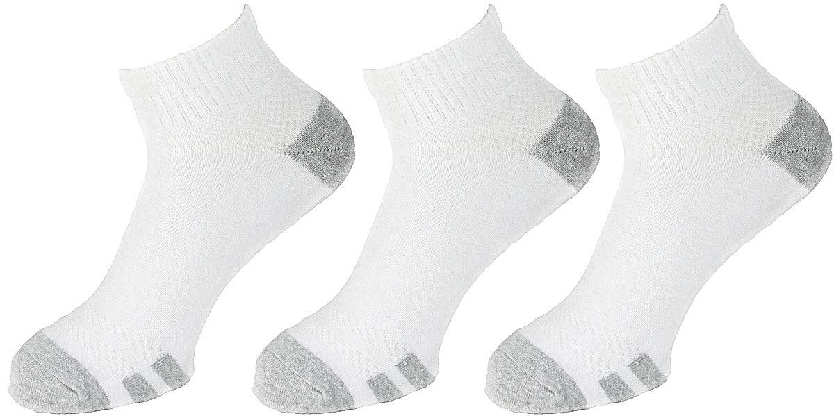 Sam Socks - Men Set Of 3 Half Terry L-Shape Sport Socks Men White 4