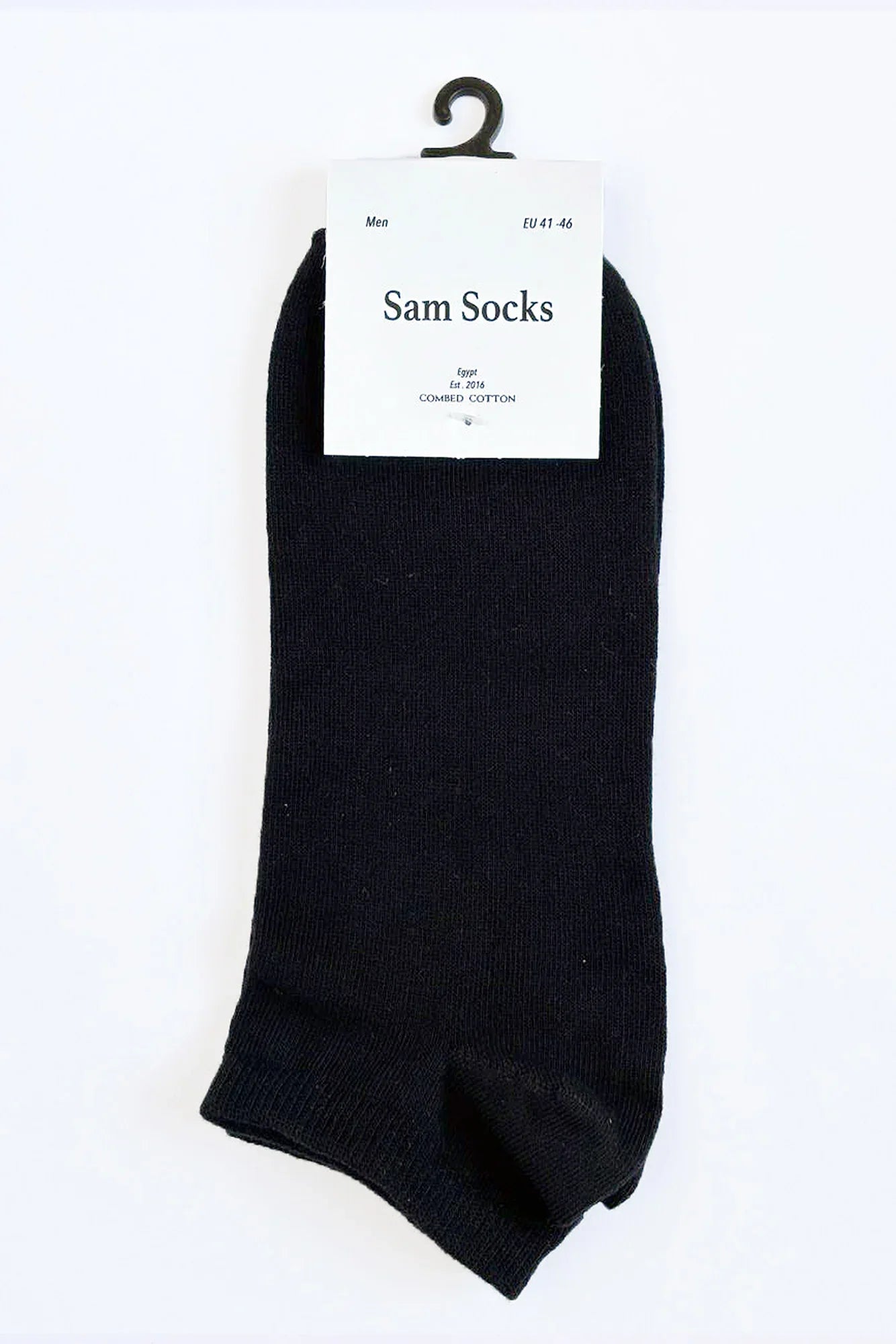 Sam Socks - Men Set Of 5 Ankle Plain Socks Black-Grey 3