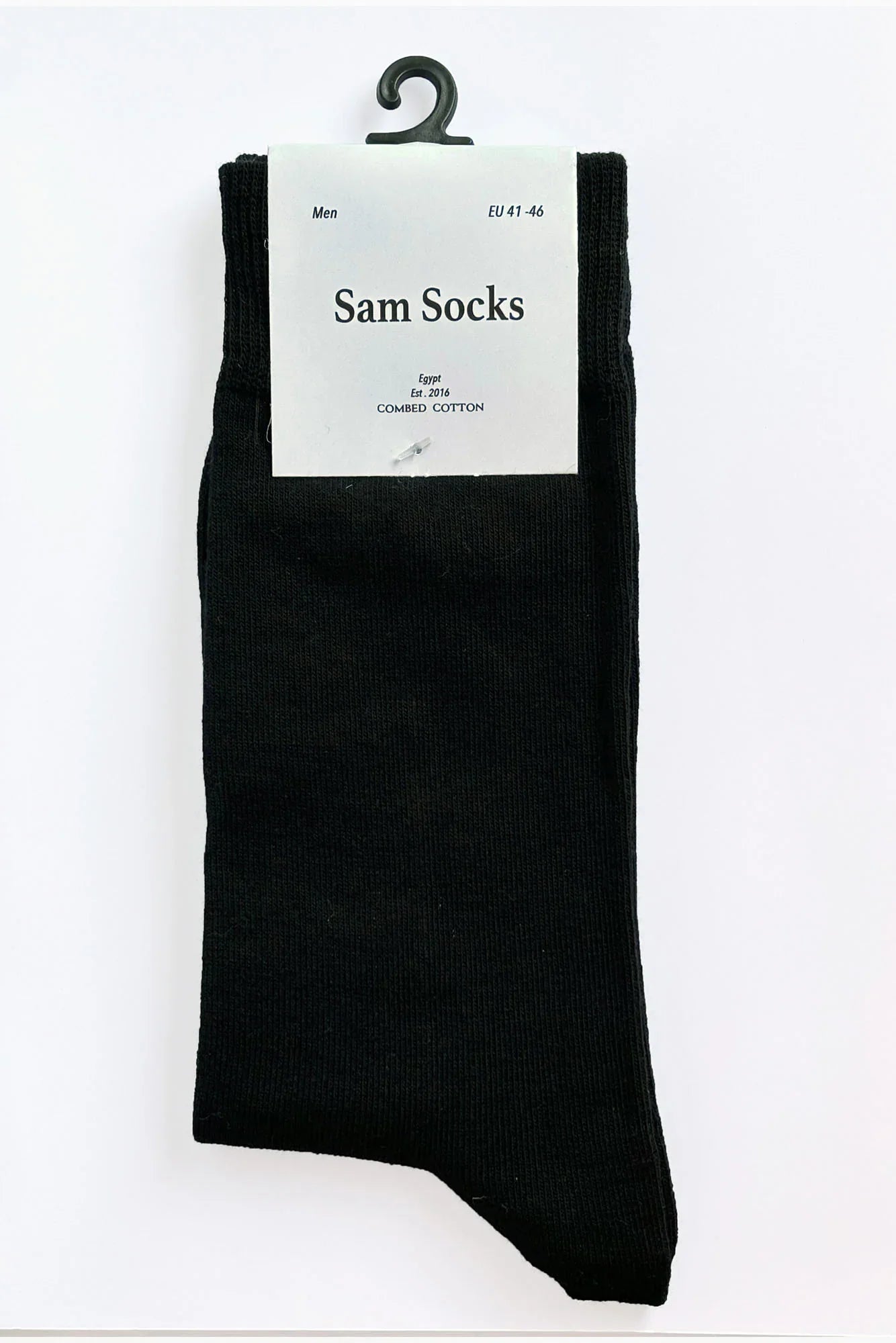 Sam Socks - Men Set Of 5 Classic Socks Plain Black 4