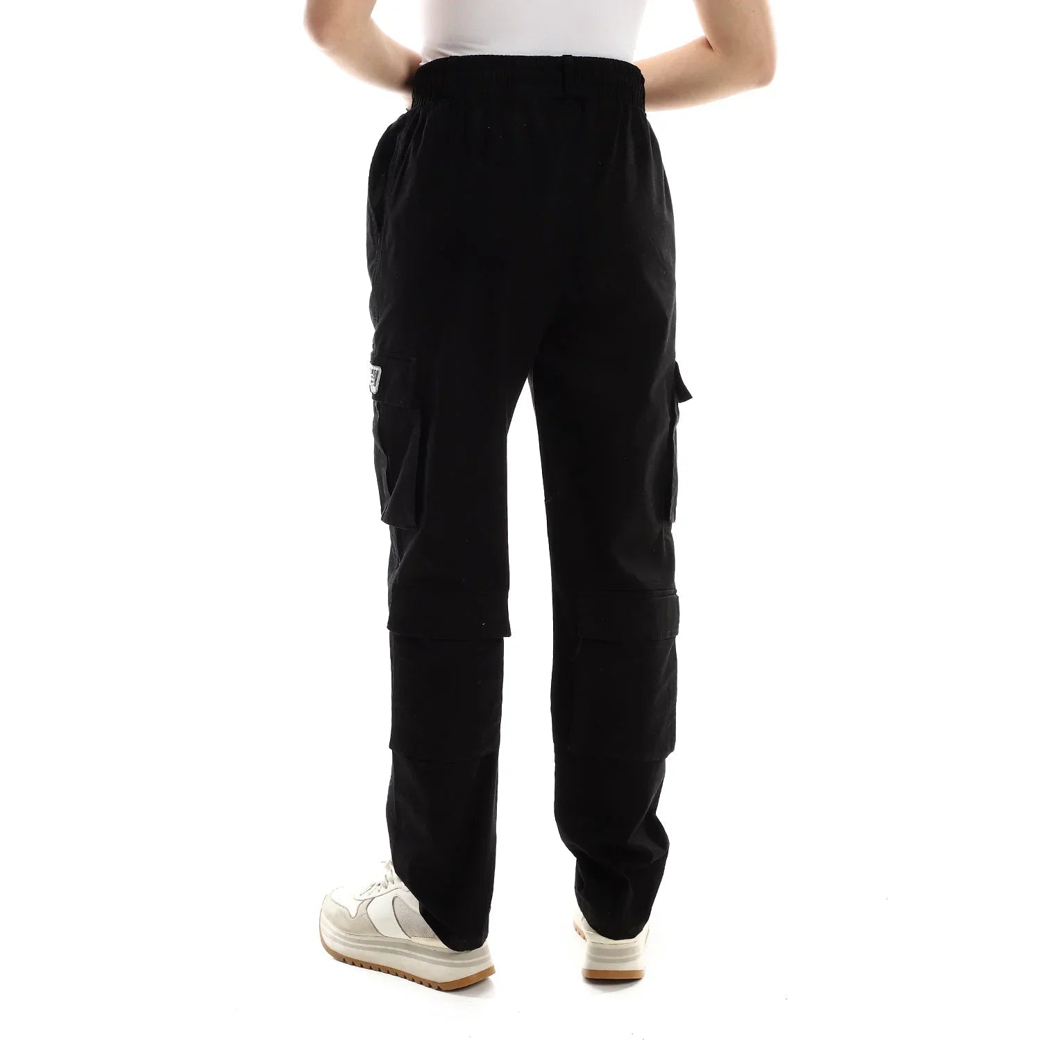 NAS Trends - Basic Unisex Cargo Pants - Black 4
