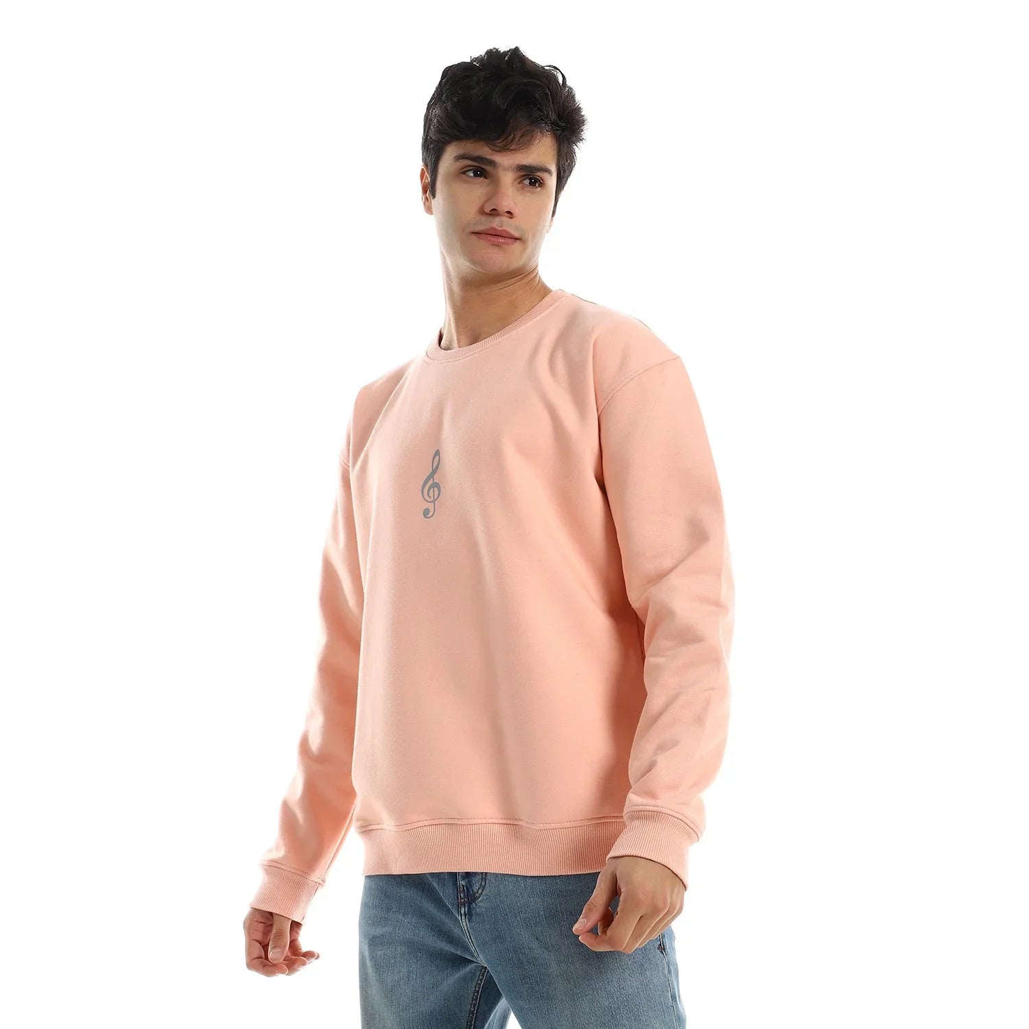 NAS Trends - Antika Unisex Oversized Crew-neck Sweatshirt-Rose 3