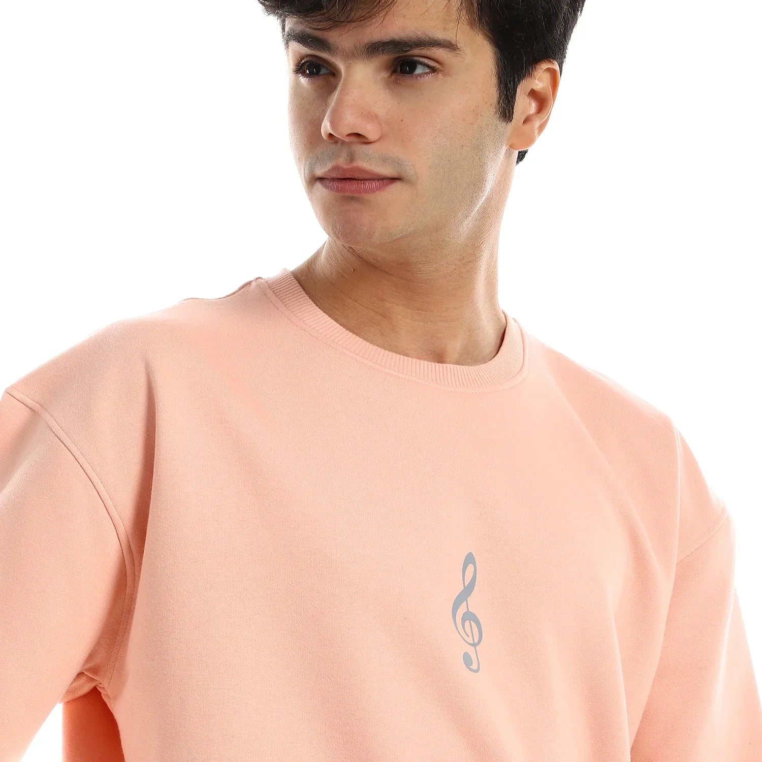 NAS Trends - Antika Unisex Oversized Crew-neck Sweatshirt-Rose 4