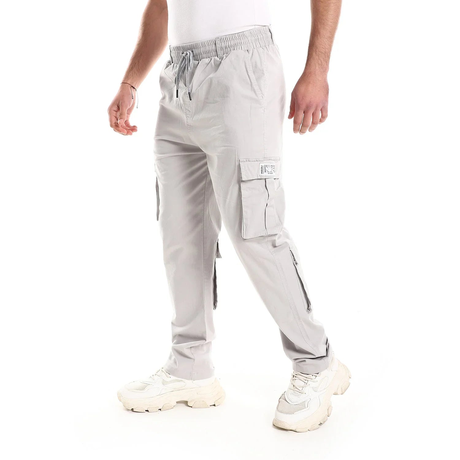 NAS Trends - Basic Unisex Cargo Pants - Grey 4