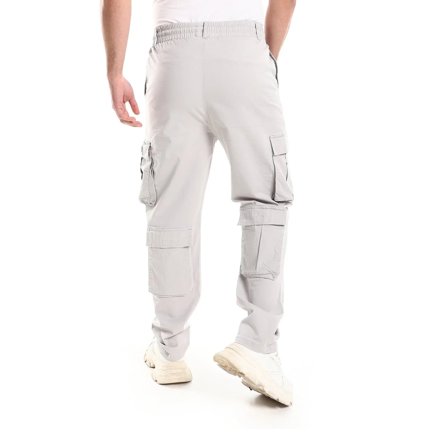 NAS Trends - Basic Unisex Cargo Pants - Grey 5