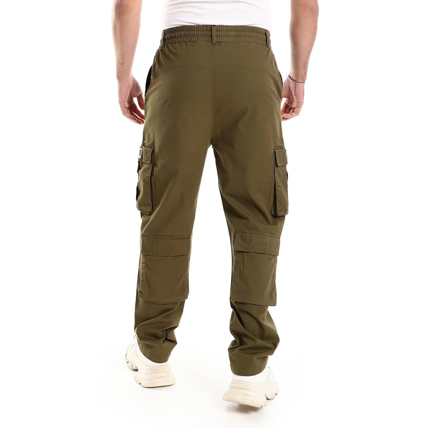 NAS Trends - Basic Unisex Cargo Pants - Dark Olive 4