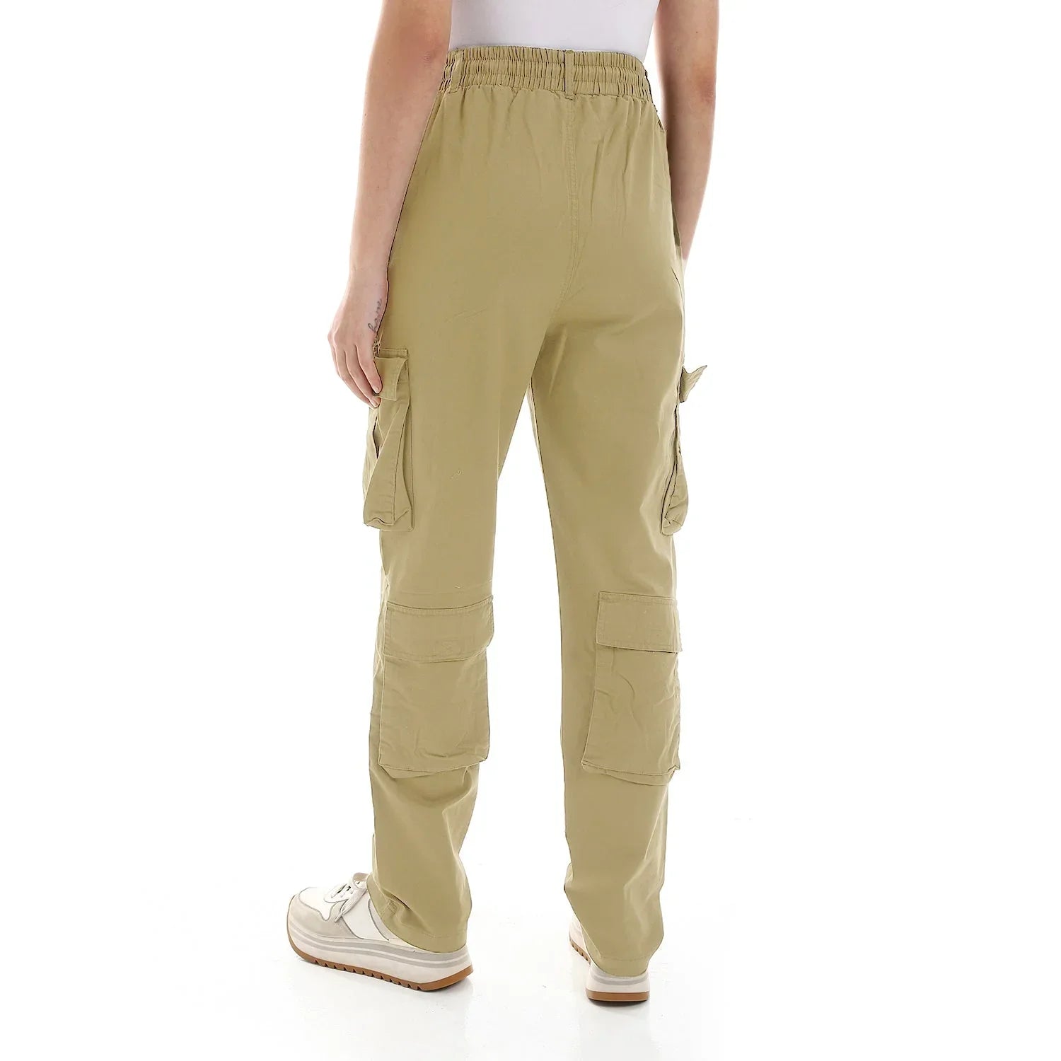 NAS Trends - Basic Unisex Cargo Pants - Beige 4