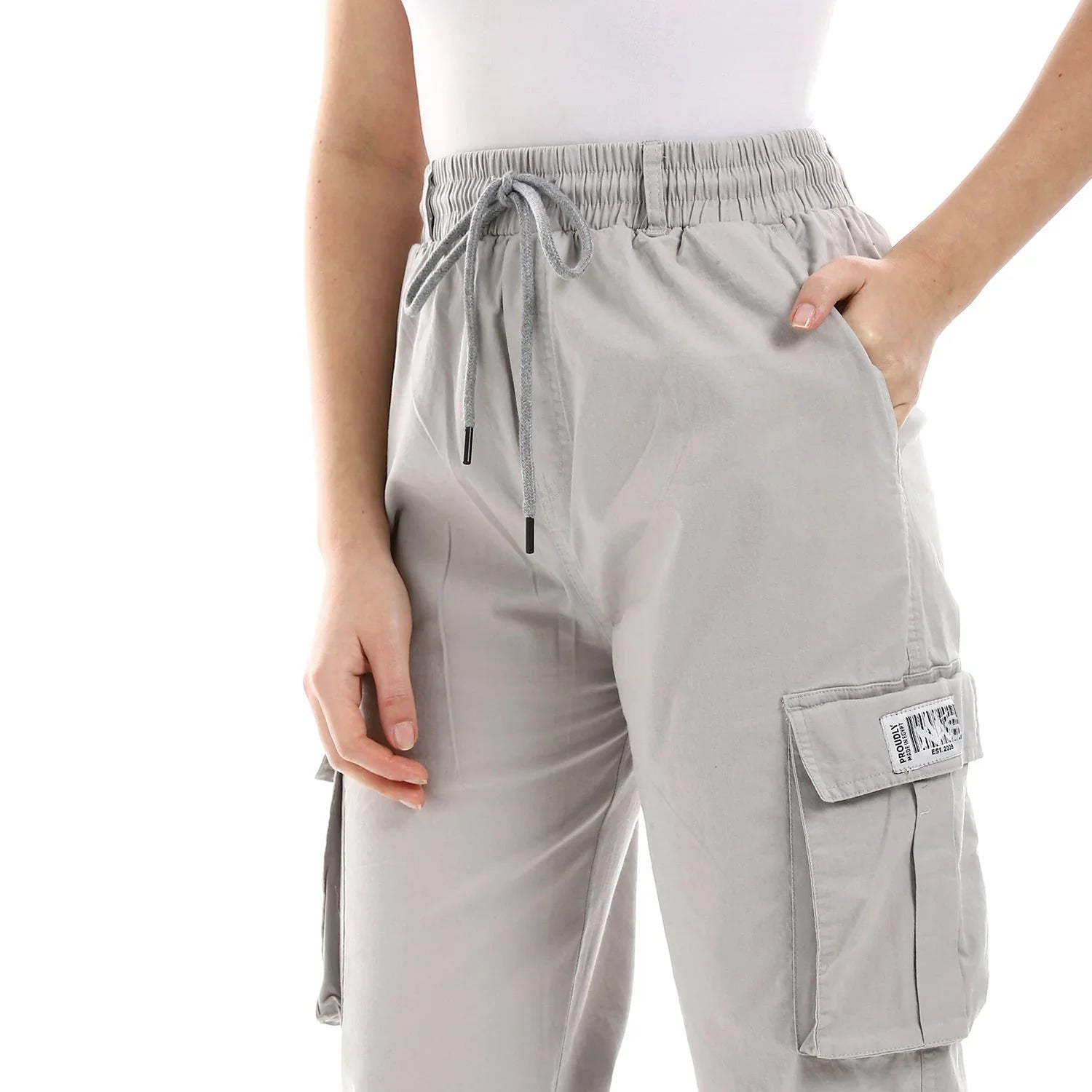 NAS Trends - Basic Unisex Cargo Pants - Grey 5