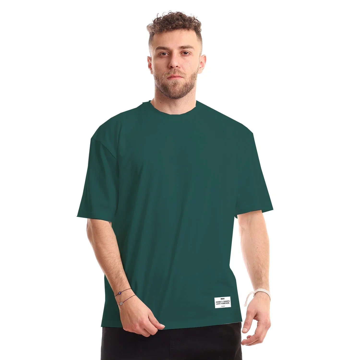 NAS Trends - Uno Unisex Oversized SS T-Shirt - Petrol 5