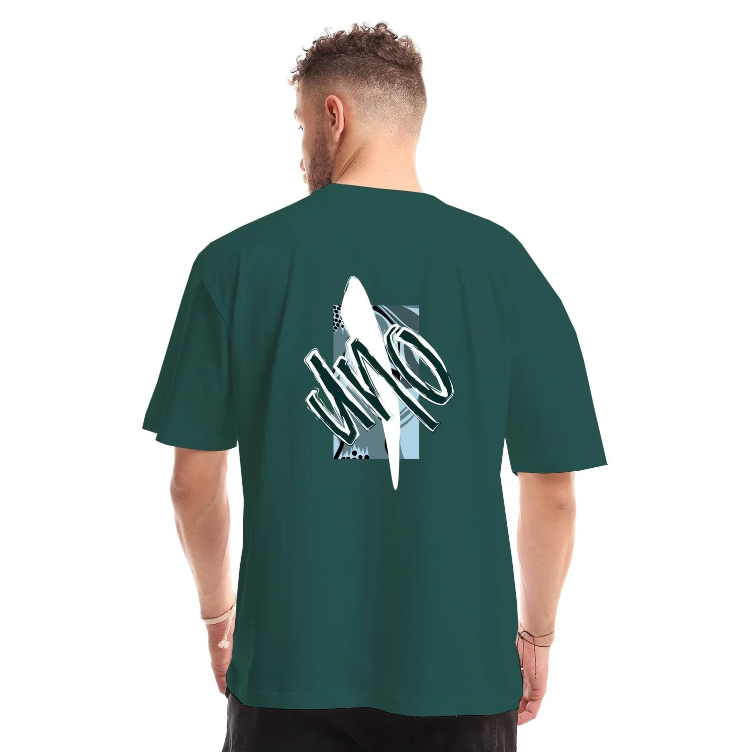 NAS Trends - Uno Unisex Oversized SS T-Shirt - Petrol 4