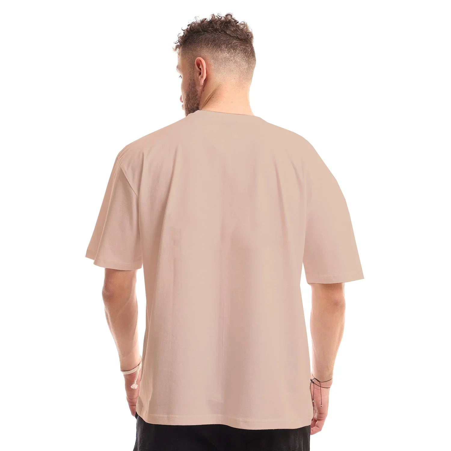 NAS Trends - Basic Unisex Oversized SS T-Shirt - Beige 4