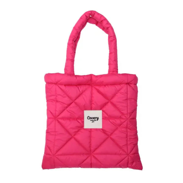 Covery - Hot Pink Puffy Tote Bag 1