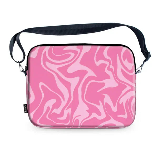 Covery - Pink Marble Laptop Sleeve 1