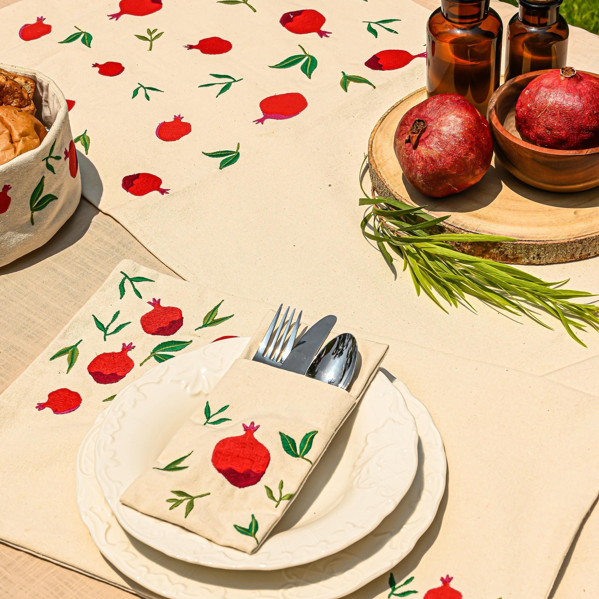 Pomegranate Cutlery Sleeves Set - Ticas