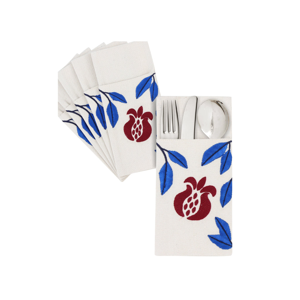 Pomegranate Field Cutlery Holder Set - Ticas 1