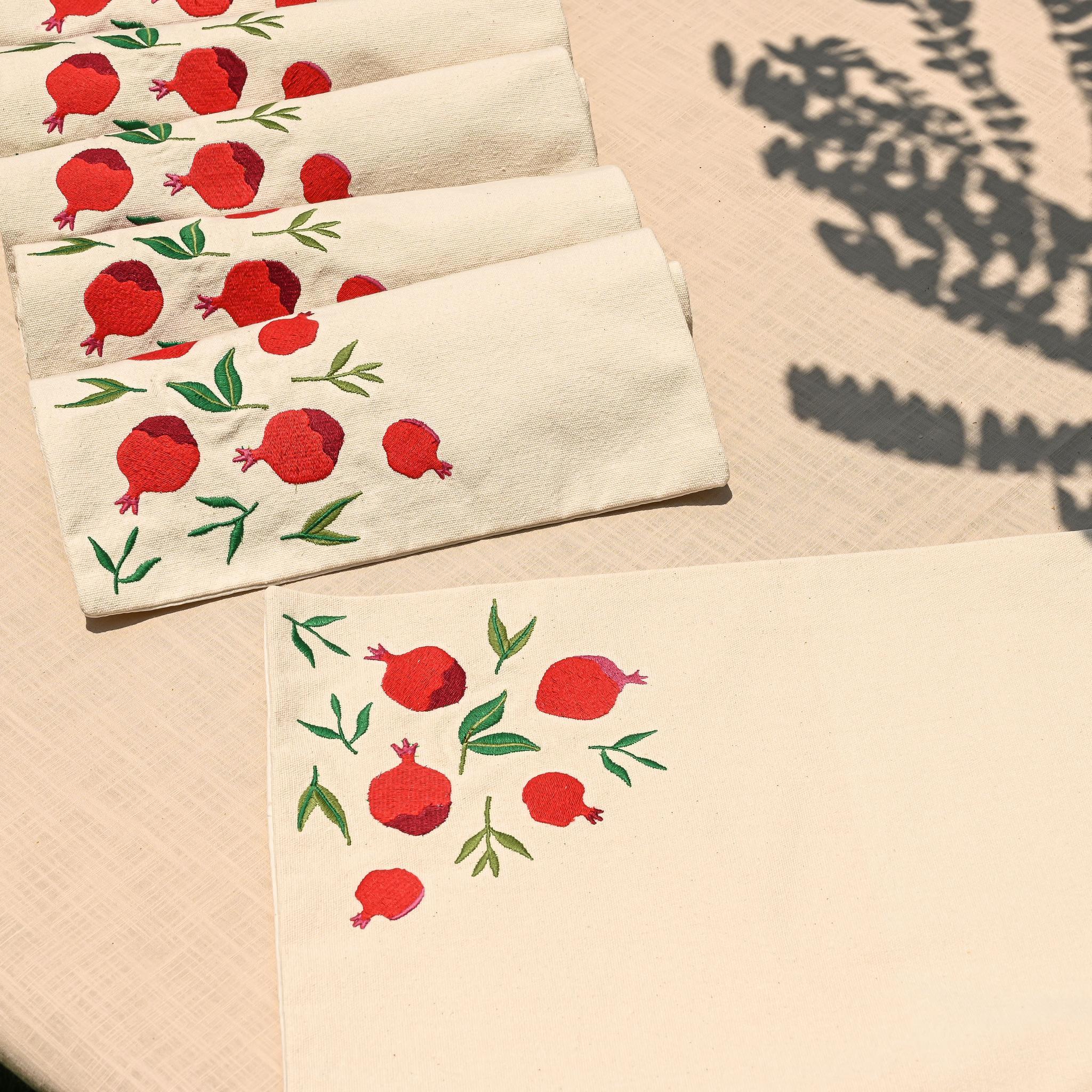 Pomegranate Placemats Set - Ticas
