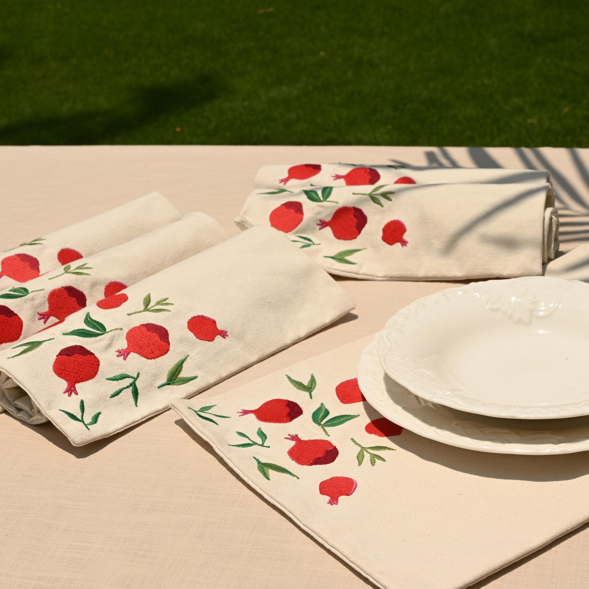 Pomegranate Placemats Set - Ticas