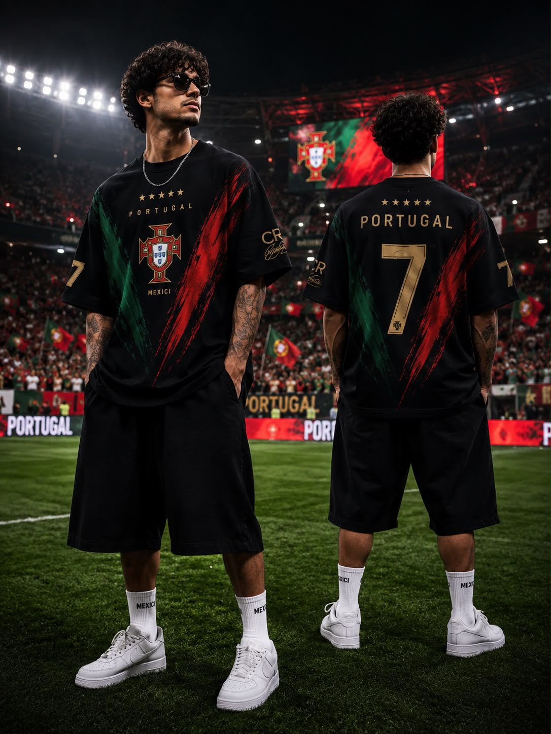 Portugal T-Shirt (Black) - Mexici