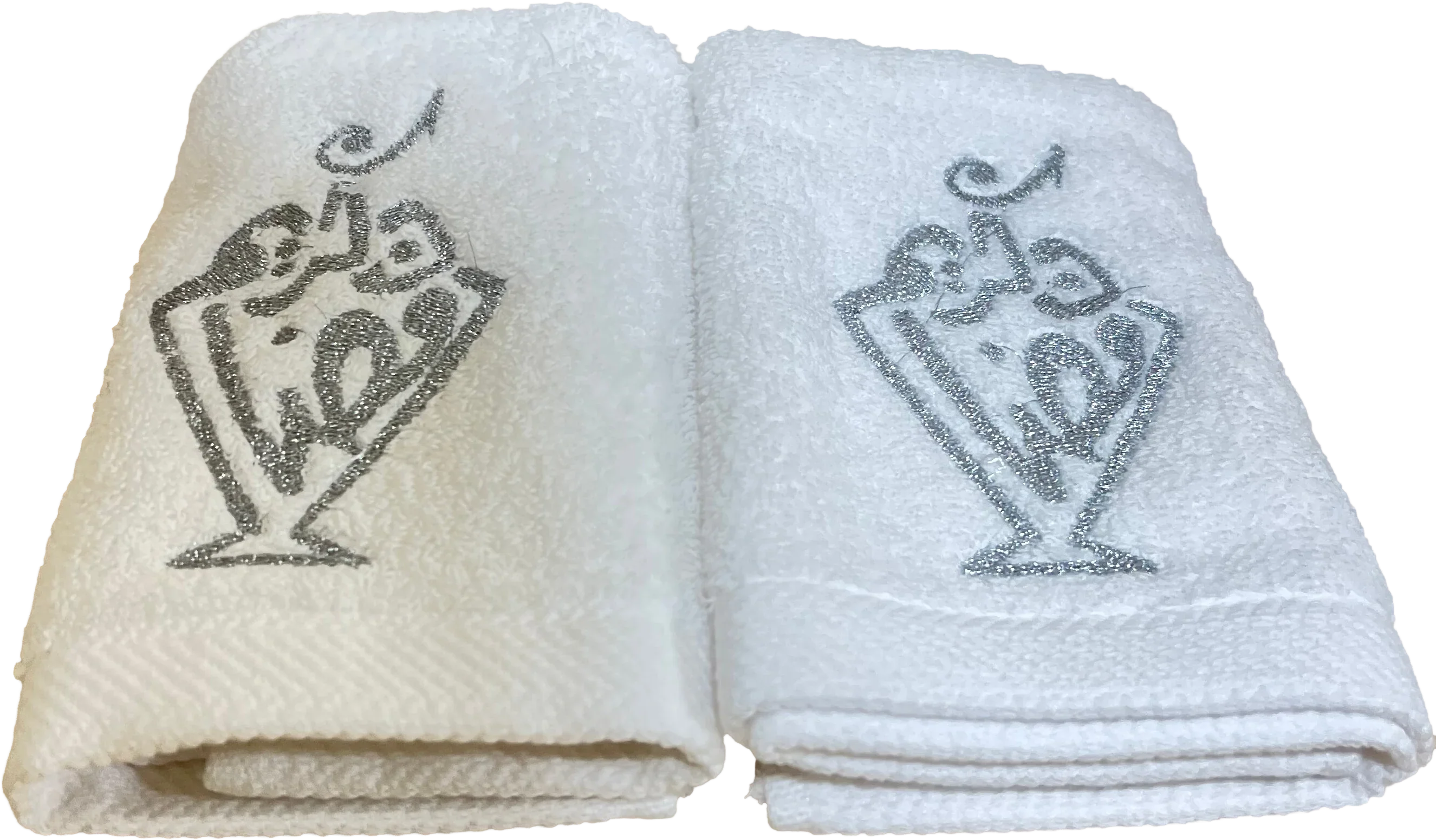Urbantique - Ramadan Kareem Embroidered Guest Towels – Silver 1