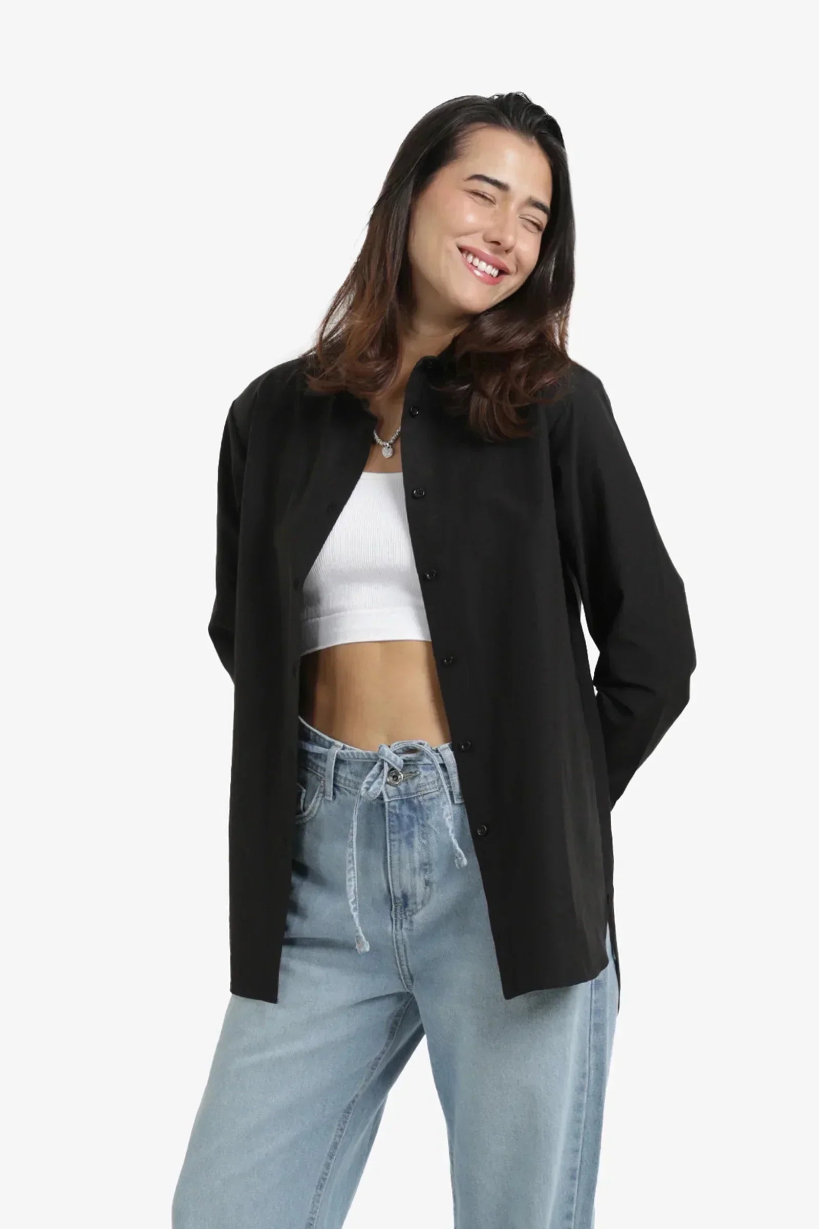 Carina - Relaxed Solid Shirt 1