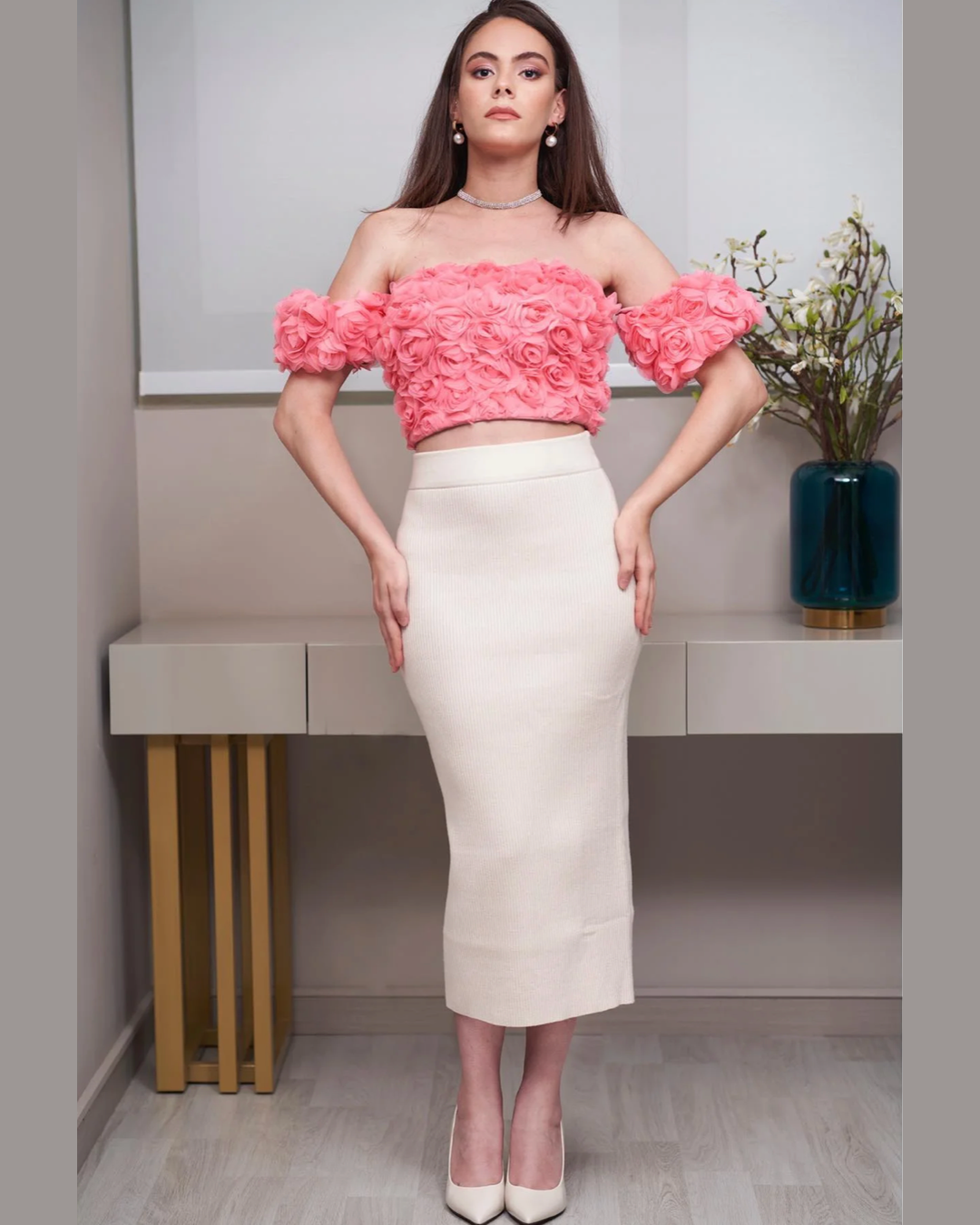 Nosh - Pink Balloon Organza Top 1