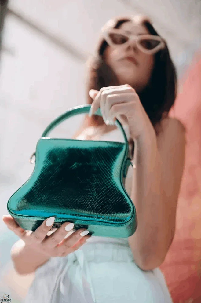 Nart - Metallic Green Bag 1