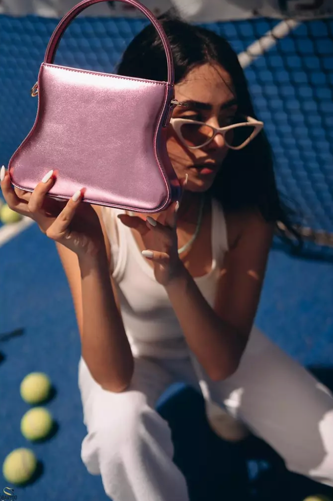 Nart - Metallic Pink Bag 2