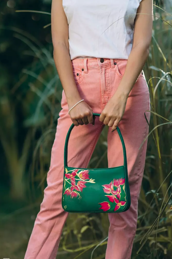 Nart - Floral Green Bag 1