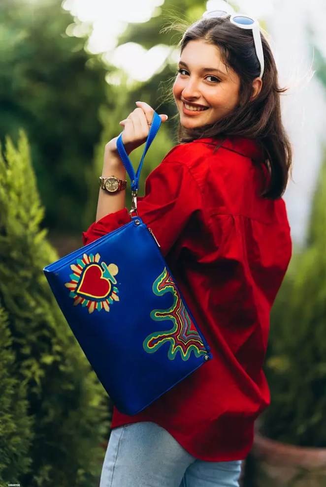 Nart - Hot Blue Clutch Bag 1