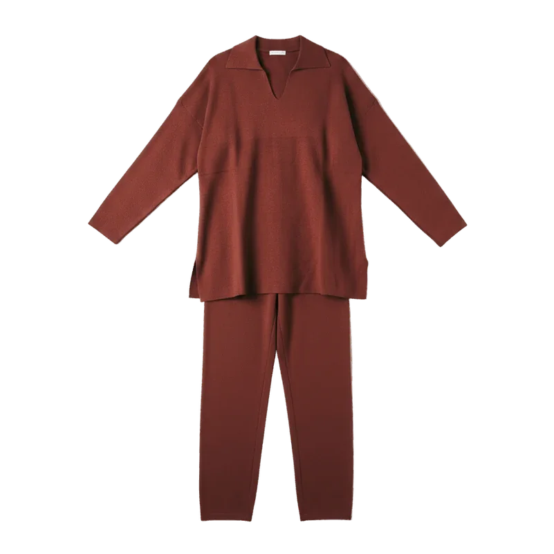 Kanza - Brown Cozy Flow Knitted Set 4