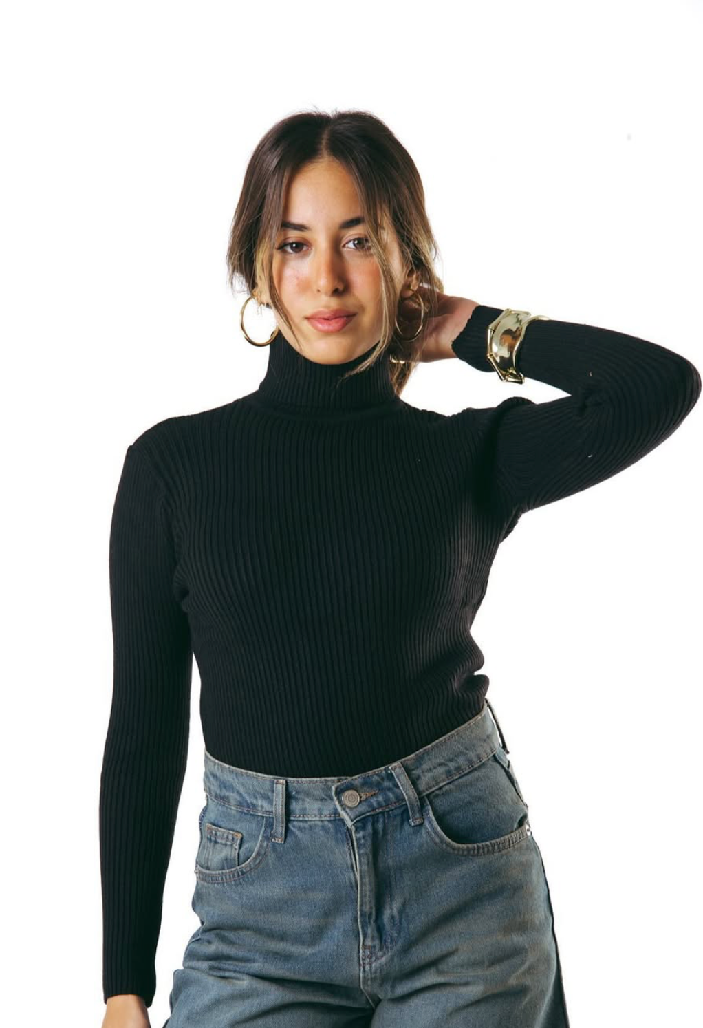 Kanza - Black High Knit Essential 1