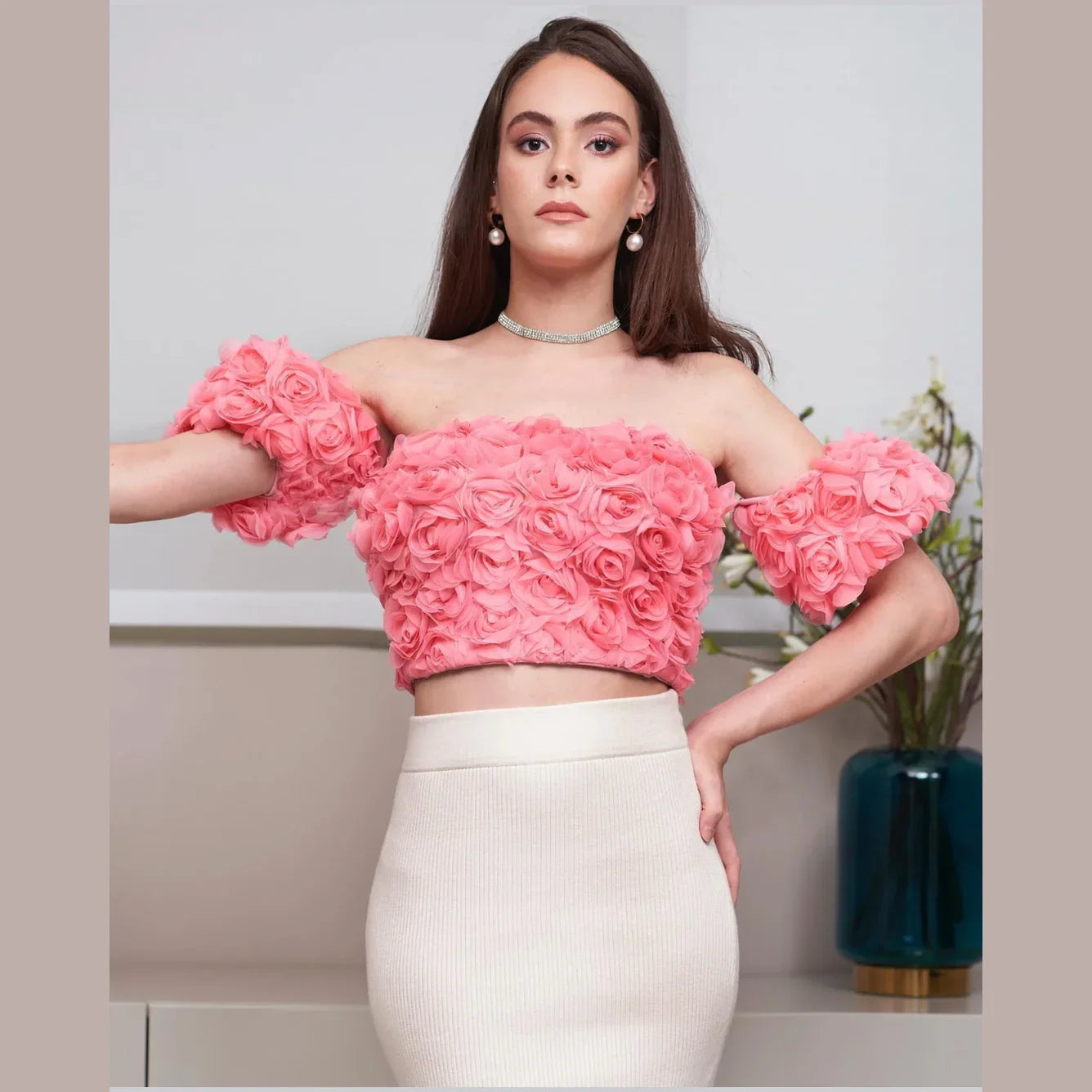 Nosh - Pink Balloon Organza Top 3