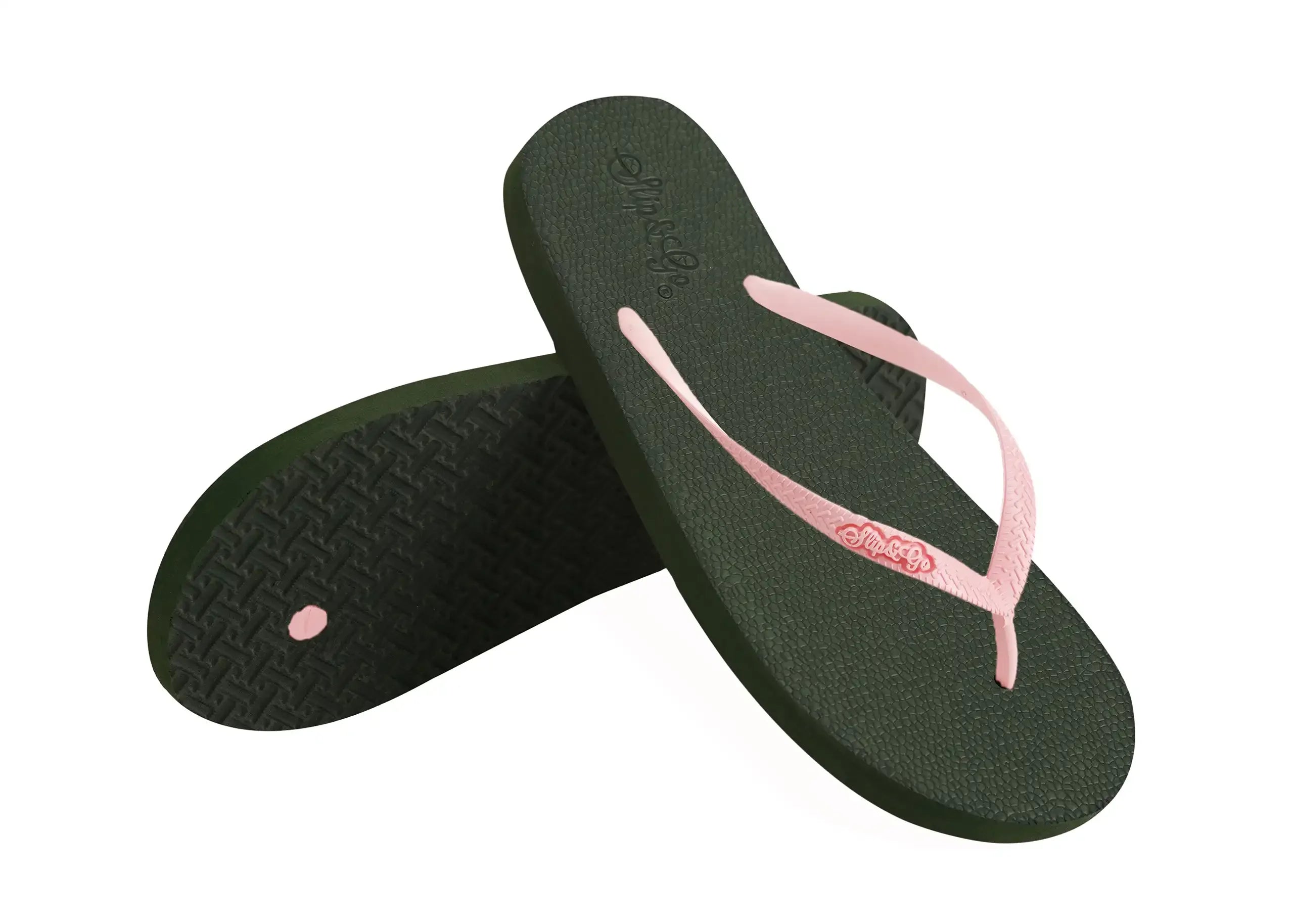 Slip&Go - Natural Olive Green Premium Kids Comfort Slipper 78